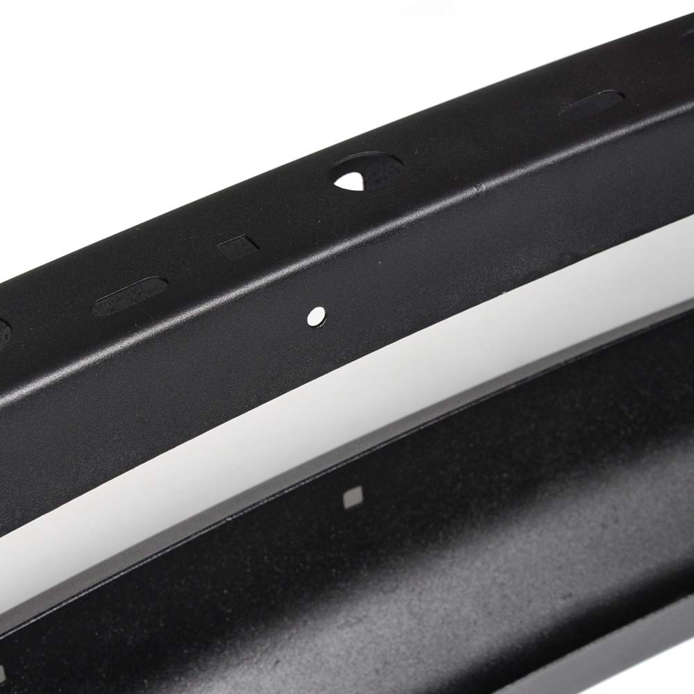 G-PLUS Front Bumper Shell Face Bar Primered Black Steel w/Round Fog Light Holes Compatible with Dodge Ram 1500 2002-2008 / Fit Ram 2500 3500 2003-2009 Primered Black Steel
