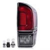 G-PLUS Rear Tail Light Compatible with Toyota Tacoma 2016 2017 2018 2019 2020 2021 2022 2023, Dark Red Rear Brake Lamp,Luces Traseras Right Passenger