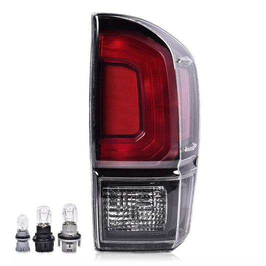 G-PLUS Rear Tail Light Compatible with Toyota Tacoma 2016 2017 2018 2019 2020 2021 2022 2023, Dark Red Rear Brake Lamp,Luces Traseras Right Passenger