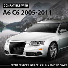 G-PLUS Fender Liner Plug Cover for Audi A6 C6 2005-2011 Wheel Arch Front View