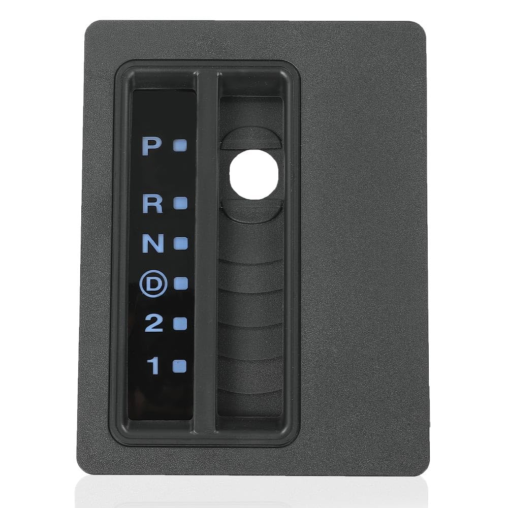 G-PLUS Automatic Floor Shift Indicator Bezel Trim Auto Console Compatible with Jeep Wrangler TJ 1997-2006 06130553 (Black)