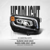 G-PLUS LED Headlight Right Side Compatible with Benz GLB250 2020 2021 2022 2023, Fit Benz GLB35 AMG 2021 2022 2023 MB2503269, 2479064200 Black