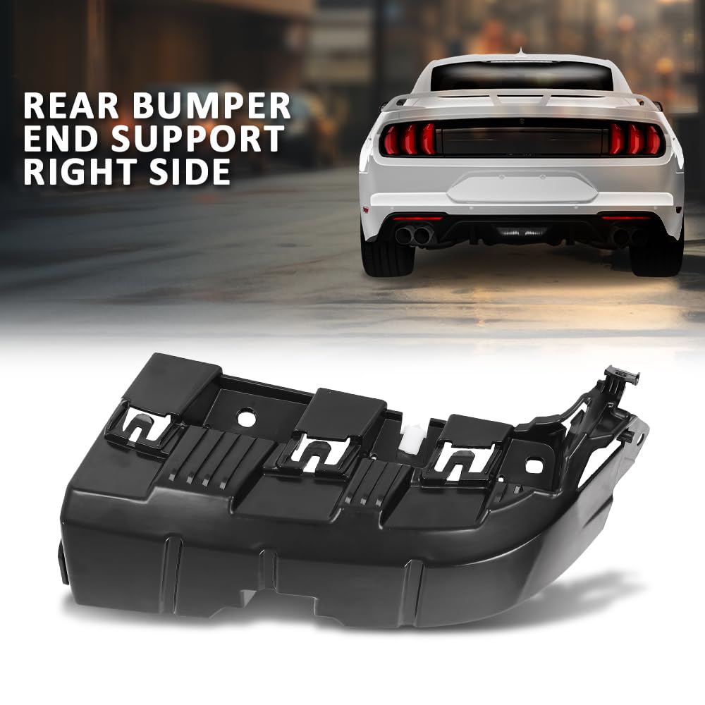 G-PLUS Bumper End Support Right Compatible with Ford Mustang 2018-2023 JR3Z17C947A, JR3Z-17C947-A Black