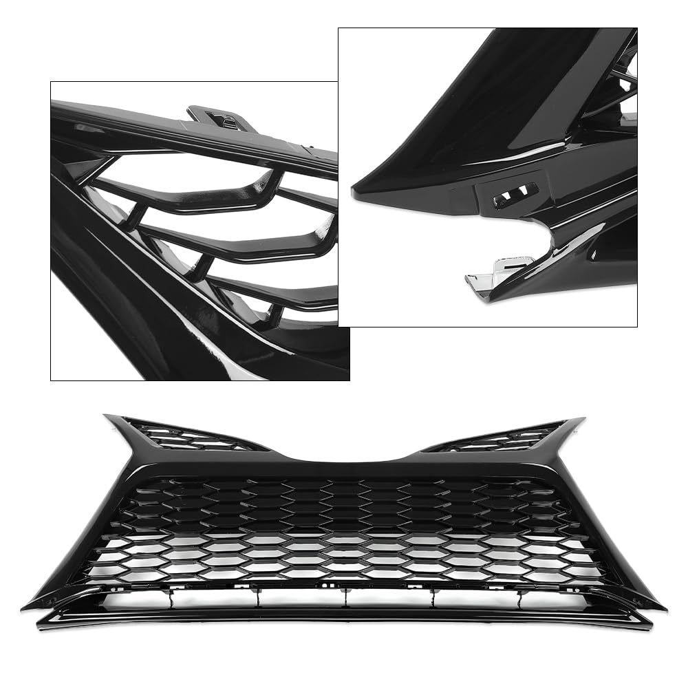 G-PLUS Front Bumper Lower Grille Without Sensor Holes Compatible with Toyota Camry SE XSE 2021-2022 75602F4010 TO1290115