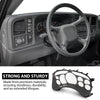 G-PLUS Instrument Cluster Lens Cover Compatible with Chevy Tahoe Silverado 1500 GMC Yukon Sierra 1999 2000 2001 2002 16227347 Black
