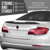 G-PLUS Rear Trunk Spoiler Wing Compatible with BMW F10 5 Series 4 Door Sedan Model 2011-2017 Fit BMW F10 M5 Sedan 2011-2017 Not Fit Wagon Model Carbon Fiber Black