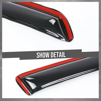 G-PLUS in-Channel Auto Vent Window Visor 4PCS Compatible with Honda Ridgeline 2017-2025 in-Channel Rain Guards Smoke