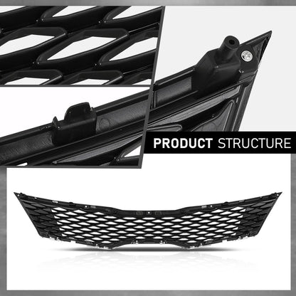 G-PLUS Front Upper Bumper Grille Assembly, Compatible with Kia Optima SX SXL Turbo 2016 2017 2018, Chrome