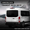 G-PLUS Left & Right Rear Door Lower Molding Compatible with Ford Transit Transit-150 Transit-250 Transit-350 2015-2019,Without Camera Hole CK4Z-99425B28-BB, KK3Z-99425B28-BC