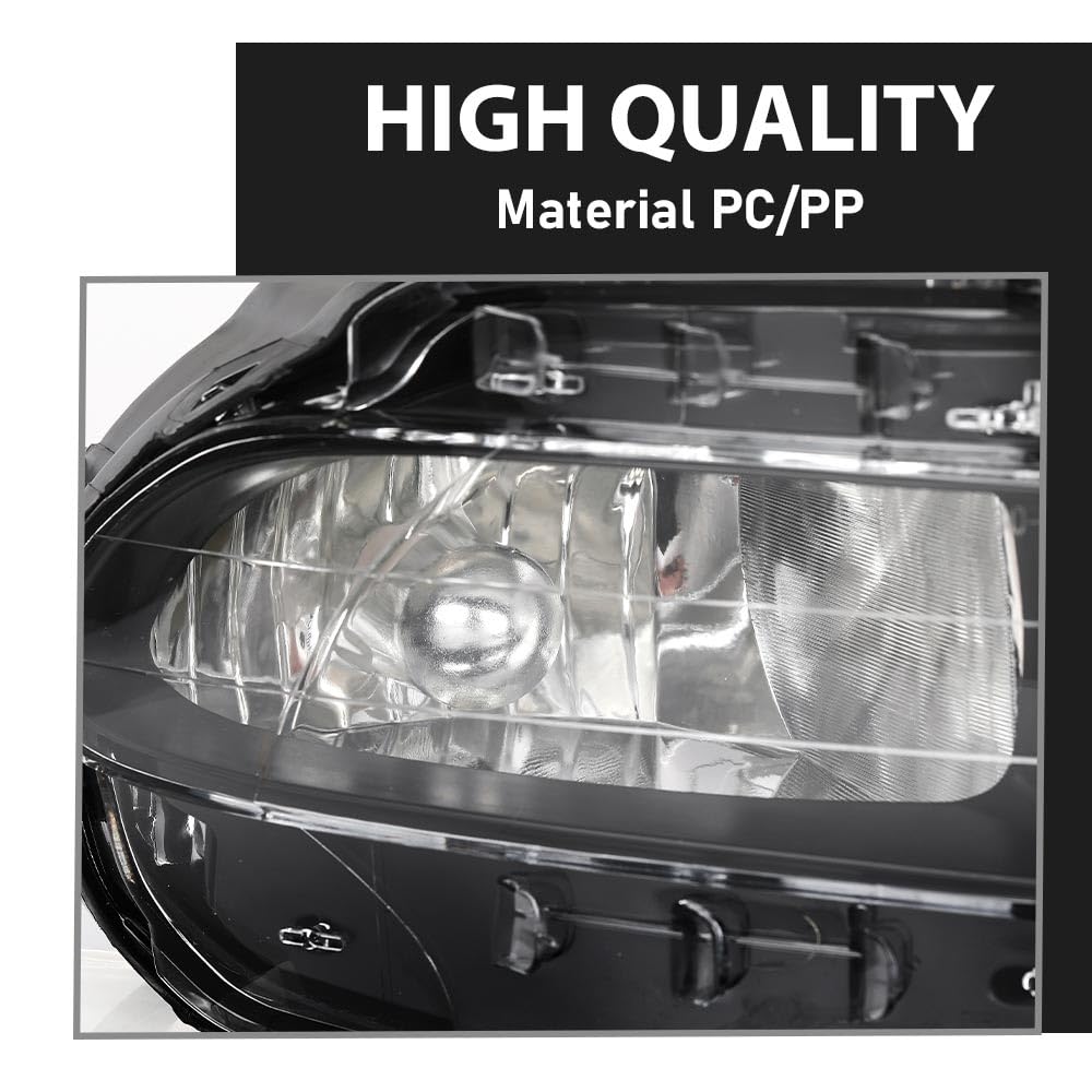 G-PLUS Fog Lights Assembly Lamp Clear Lens Compatible with Lexus GS300 GS350 GS430 GS450h GS460 2006-2011 8122130282