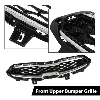 G-PLUS Front Upper Bumper Grille & Radiator Sight Shield Cover Compatible with Kia Forte 2019-2021 KI1224116 KI1200205 86370M7000 86350M7010