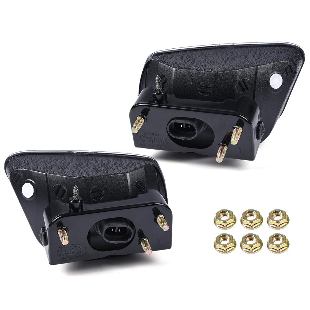 G-PLUS Bumper Fog Lights Compatible With 02-09 Chevy Trailblazer,Driving Fog Lamps W/o Wiring Harness Driver & Passenger Side Clear Lens