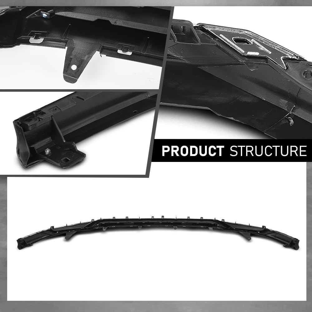 G-PLUS Front Lower Bumper Valance Panel Compatible with LX RX350 RX450h RX350L RX450hL 2020-2022,Fit Model With F Sport Package 521020E030, LX1095104 Textured Chrome Black