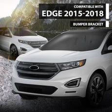 G-PLUS Front Left Bumper Bracket for Ford Edge 2015-2018 Black Front View