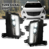 G-PLUS Turn Signal Light Left & Right Side Pair Compatible with Cadillac XT5 2017-2020 84496124, 84205785, GM2531137, GM2530137 White