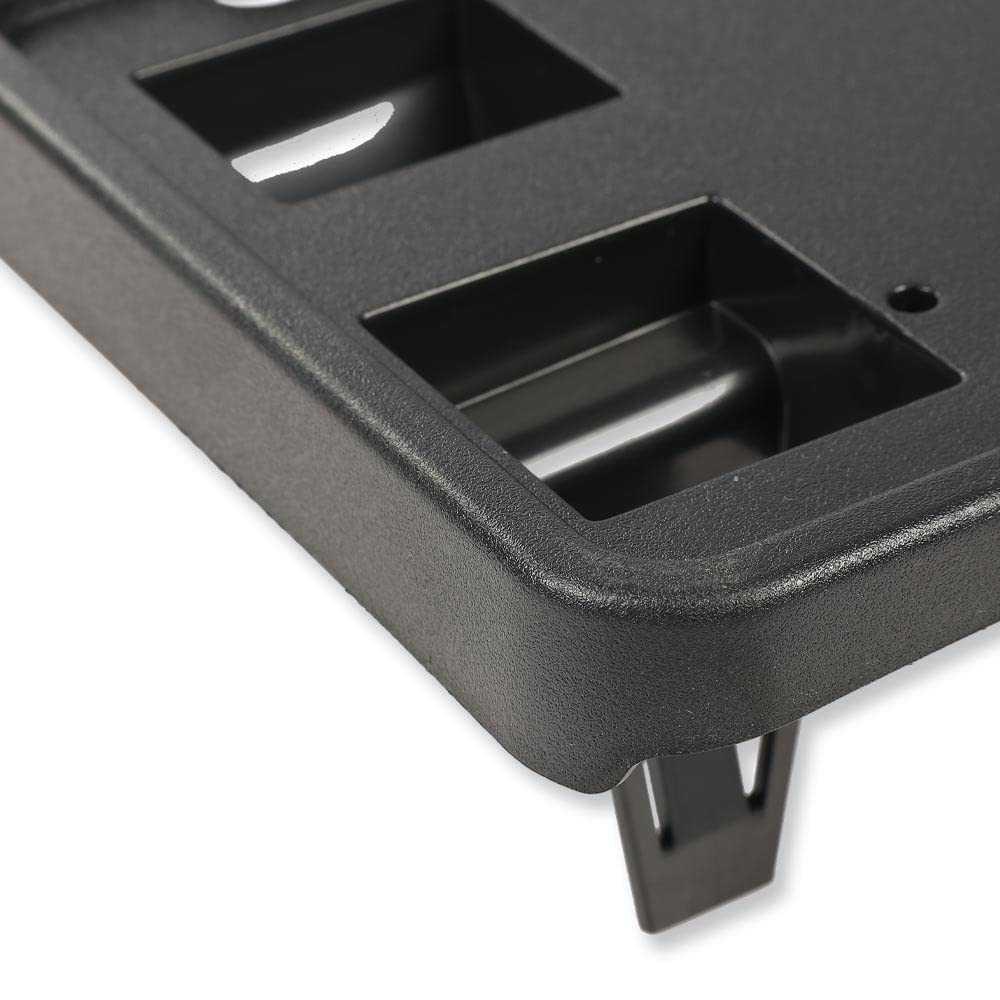 G-PLUS Front Bumper License Plate Mount Bracket Compatible with Ford F150 2015-2017 Front Bumper License Bracket Tag Holder Cover FL3Z17E810BA, FO1044109