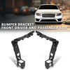 G-PLUS Front Driver and Passenger Side Bumper Bracket Compatible with Lincoln MKZ Base/Select 2017-2020 FO1043150, FO1042150, HP5Z17C947C, HP5Z17C947D Black