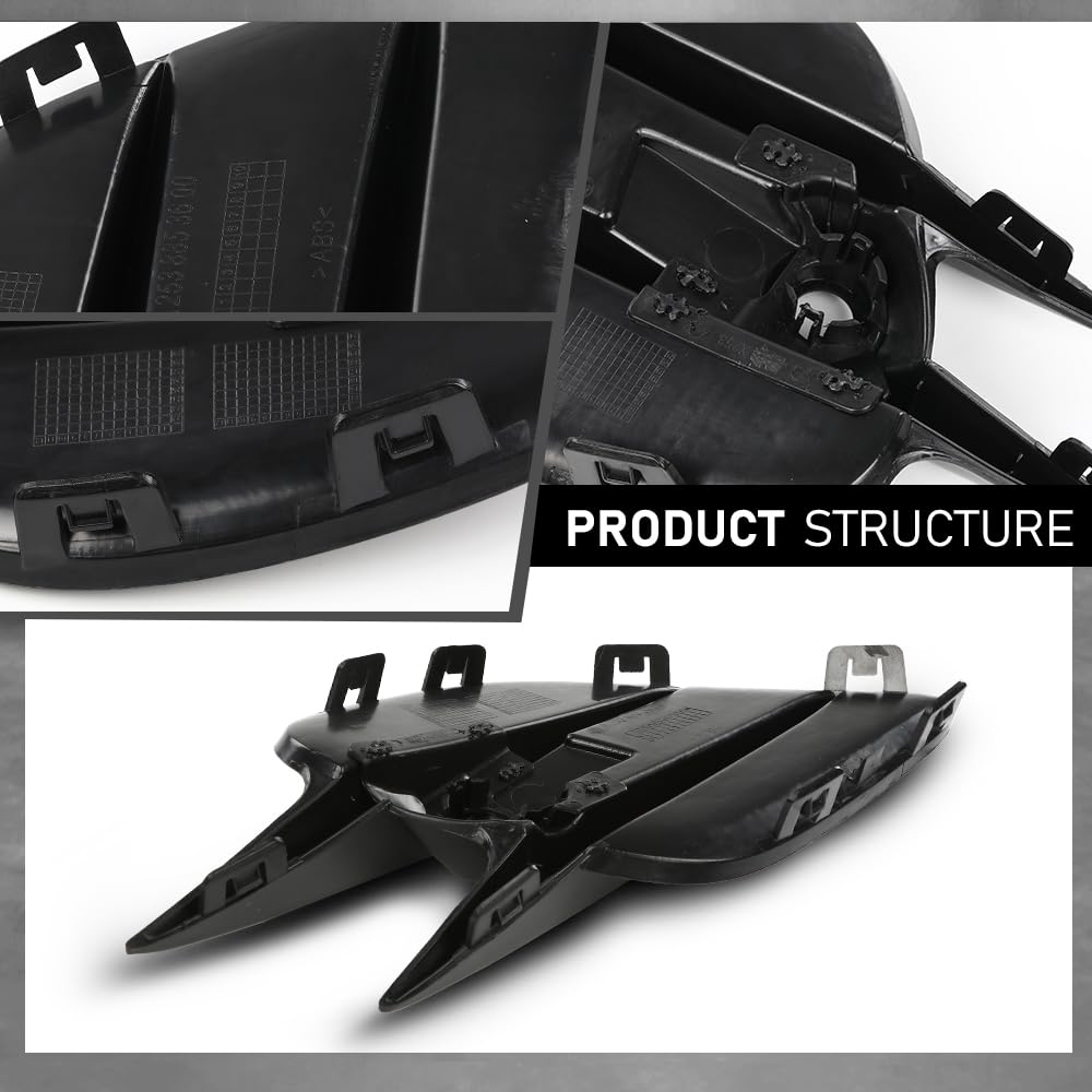 G-PLUS Fog Light Cover Outer Driver & Passenger Side Compatible with Benz C-Class W205 2015-2018 (for Base Sedan Only),Fit for Models Without AMG Styling Package, with Luxury Package 2538853500