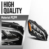 G-PLUS LED Headlight Right Passenger Compatible with Benz C300 C43 W205 2019 2020 2021 2059066004, 2059066104 Black