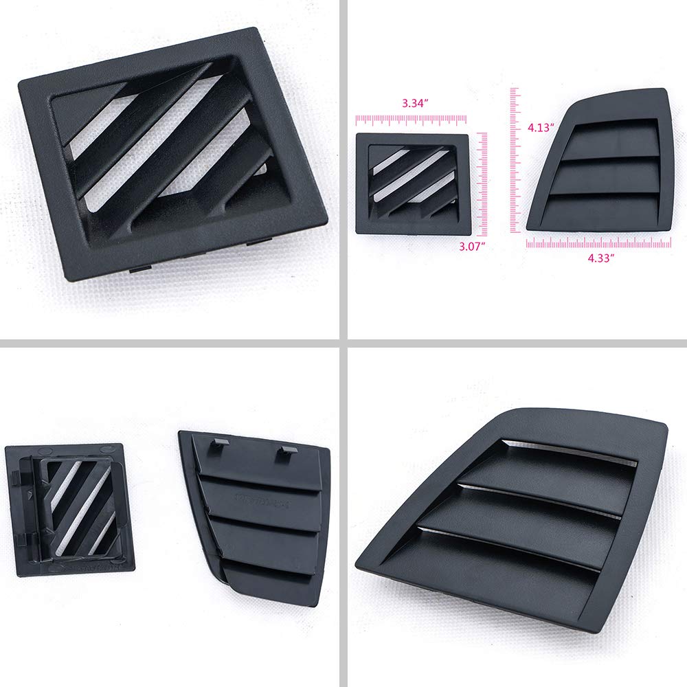 G-PLUS Dash Air Vent Dashboard,Compatible with 2005 2006 Chrysler 300/2006 2007 Dodge Charger/2005-2007 Dodge Magnum,Driver and Passenger Side,Black
