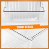 G-PLUS Crisper Drawer Pan 2PCS Compatible with Frigidaire, Kenmore, Crosley, Westinghouse, Gibson, Kelvinator 240337102, 240337108, 891037 Clear