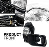 G-PLUS Fog Lights Front Bumper Fog Lamp Driver and Passenger Side w/Harness Compatible with Ford F250 F350 F450 F550 Super Duty 2011-2016 BC3Z15200A, BC3Z15201A,FO2593230, FO2592230 Clear Lens