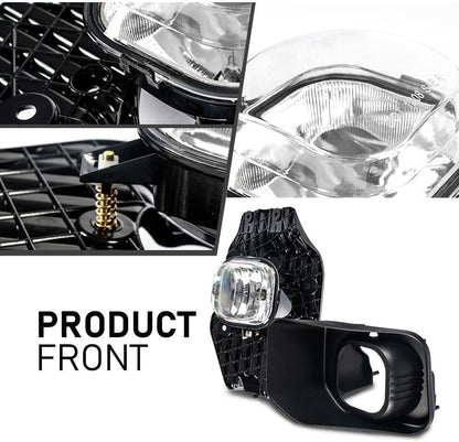 G-PLUS Fog Lights Front Bumper Fog Lamp Driver and Passenger Side w/Harness Compatible with Ford F250 F350 F450 F550 Super Duty 2011-2016 BC3Z15200A, BC3Z15201A,FO2593230, FO2592230 Clear Lens