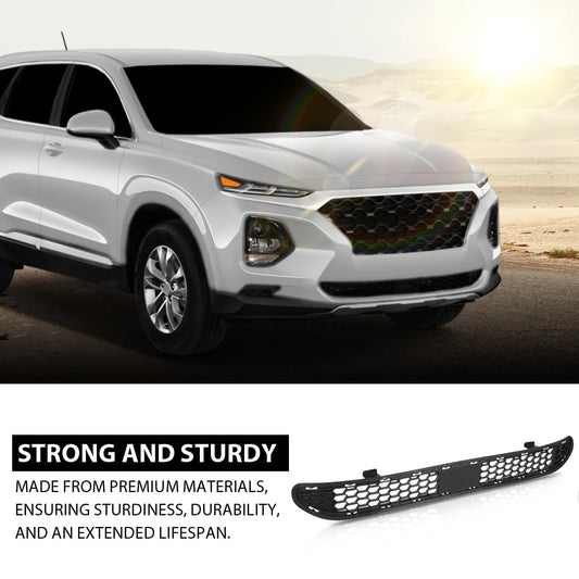 G-PLUS Front Bumper Grille With Adaptive Cruise Control Compatible with Hyundai Santa Fe 2019-2020 86531S2010, HY1036144