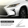 G-PLUS Fog Light Trim Driving Lamp Front Driver Left Side Compatible with LX RX350/RX450h (submodel: Base, F Sport) 2016-2019, Fit LX RX350L/RX450hL Base 2018-2019 814820E180, LX1038118 Silver