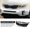 G-PLUS Front Bumper Upper Grille Grill W/Chrome Trim, Compatible with Kia Sorento 2014-2015, KI1200155, KI1200155C, 863501U500, KI1200155D