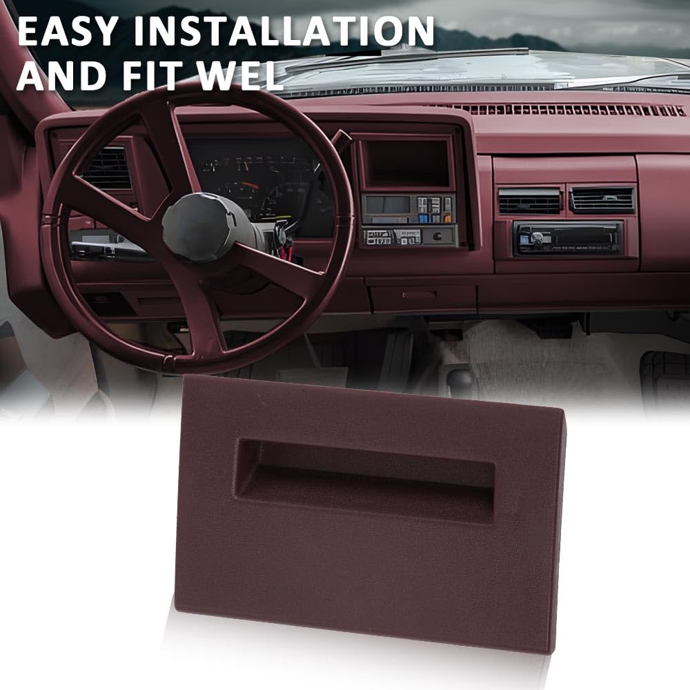 G-PLUS Dash Fuse Panel Cover Compatible with Chevy & GMC Truck 1988-1994/Fit Chevy Blazer GMC Yukon 1992-1994/Fit GMC Yukon Suburban 1992-1994 Red