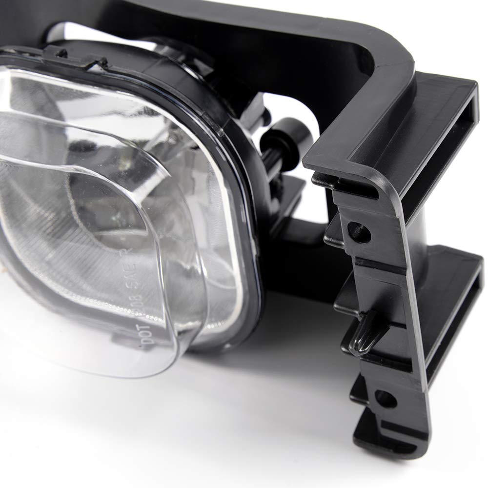 Clear Lens Pair Bumper Driving Fog Lights Lamp Compatible with Ford 2005 2006 2007 F250 F350 F450 F550 Super Duty / 2005 Ford Excursion