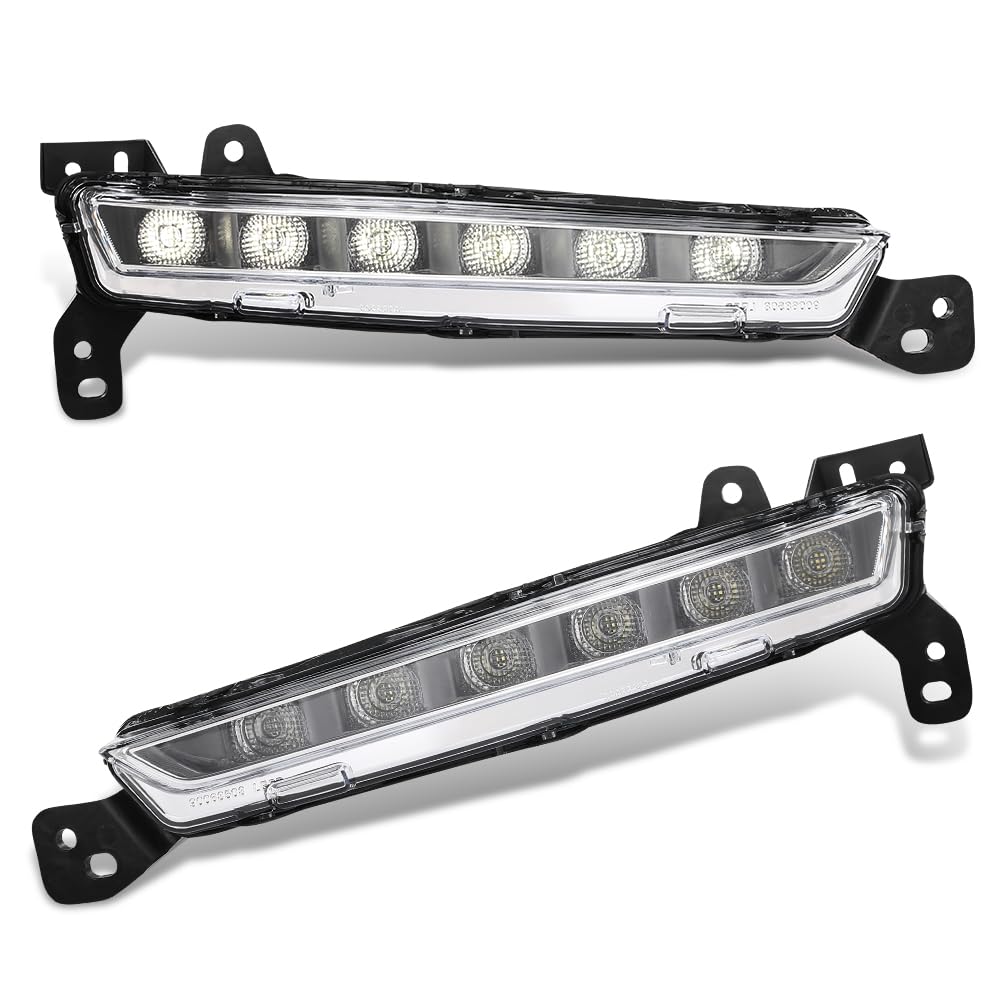 G-PLUS LED Fog Lights Fog Lamps w/Bulb Pair Front Left+Right Side Compatible with Lincoln MKZ 2017-2020 HP5Z13200A, FO2521195, FO2520195, HP5Z13200B Black
