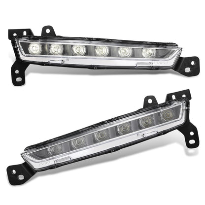 G-PLUS LED Fog Lights Fog Lamps w/Bulb Pair Front Left+Right Side Compatible with Lincoln MKZ 2017-2020 HP5Z13200A, FO2521195, FO2520195, HP5Z13200B Black