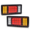 G-PLUS 2pcs 40 LED Tail Turn Signal Brake Reverse Running Lights Universal Compatible with Pickup RV Trailers Trucks Camper Boat Vans Tail lights Rear Brake Lamps Assembly Luces Traseras