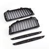 4PCS Set Front Bumper Kidney Sports Grille Hood Grills Replacement For BMW E90 E91 323i 328i 335i 330i 325i 3-Series Sedan Wagon 2005-2008 Gloss Black