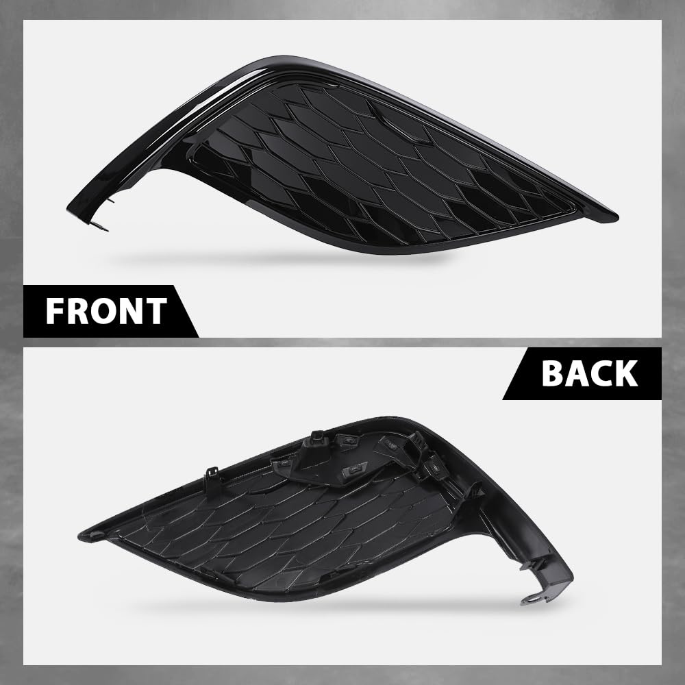 G-PLUS Front Right Bumper Fog Light Cover, Compatible with Toyota Camry XSE SE 2021-2024, NOT Fit LE XLE Model, Passenger Side, 8148106220, TO1039242