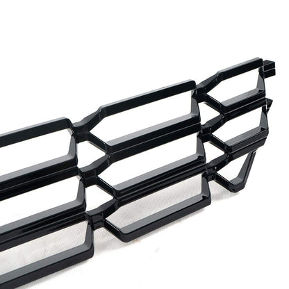 G-PLUS Bumper Grille Cover Insert Black Compatible with Chevy Silverado 1500 2016-2018 Snap On