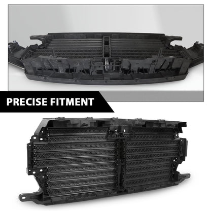 G-PLUS Upper Radiator Grille Air Shutter Control Assembly Black w/o Actuator Motor Controller Compatible with Ford F150 2018-2020 Pickup Truck/NOT fit Ford Raptor Truck JL3Z8475D