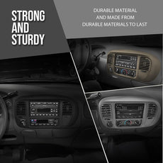 G-PLUS 1SET Radio Surround Bezel Trim for F150 Expedition 2000-2003 Gray Product Details