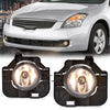 G-PLUS Bumper Fog Lights Compatible with 2007-2009 Nissan Altima Clear Driving Fog Lamps A pair W/Bulbs + Wiring Kit neblineros para autos delantero faros antiniebla