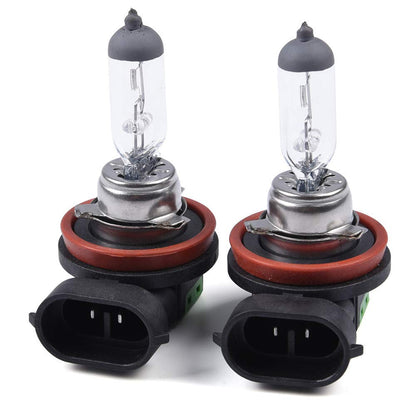 G-PLUS Front Bumper Fog Lights Compatible with Honda Civic 2 Door / 4 Door 2004 2005 Polycarbonate Resin Clear Lens Driving Running Fog Lamps + Wiring Kit + H11 Bulbs