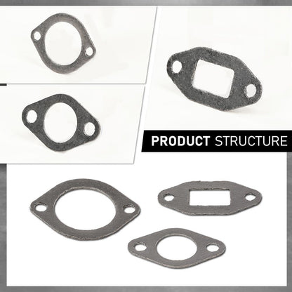 G-PLUS Engine Head Gasket Set Compatible with Briggs & Stratton 825528/Fit Daihatsu DM950 DM950D/Fit Toro 107-9907