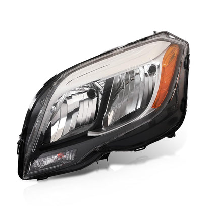 G-PLUS Halogen Headlight with Bulb Left Compatible with Benz GLK250 Bluetec 4Matic 2013 2014 2015, Fit Benz GLK350 (submodel: 4Matic, Base) 2013-2015 2048204139, MB2502203 Black
