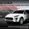 G-PLUS Left Upper Grille Molding Trim Bezel, Compatible with Porsche Macan Base and S Model 2015-2018, Air Intake Grill Trim, Driver Side, 95B8076851E0, 95B807685 1E0, 95B807685