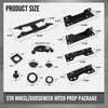 G-PLUS Gooseneck Hitch Prep Package Compatible with Ford F250 F350 F450 F550 Super Duty Truck 2017-2022 Fit 6.75' or 8' Bed Lengths LC3Z-5F057-A Black