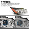 G-PLUS LED Right Side Headlight Assembly Front Headlamp Compatible with Buick Regal 2009-2012 20990314, 22934024 Clear Lens Black Housing Amber Reflector