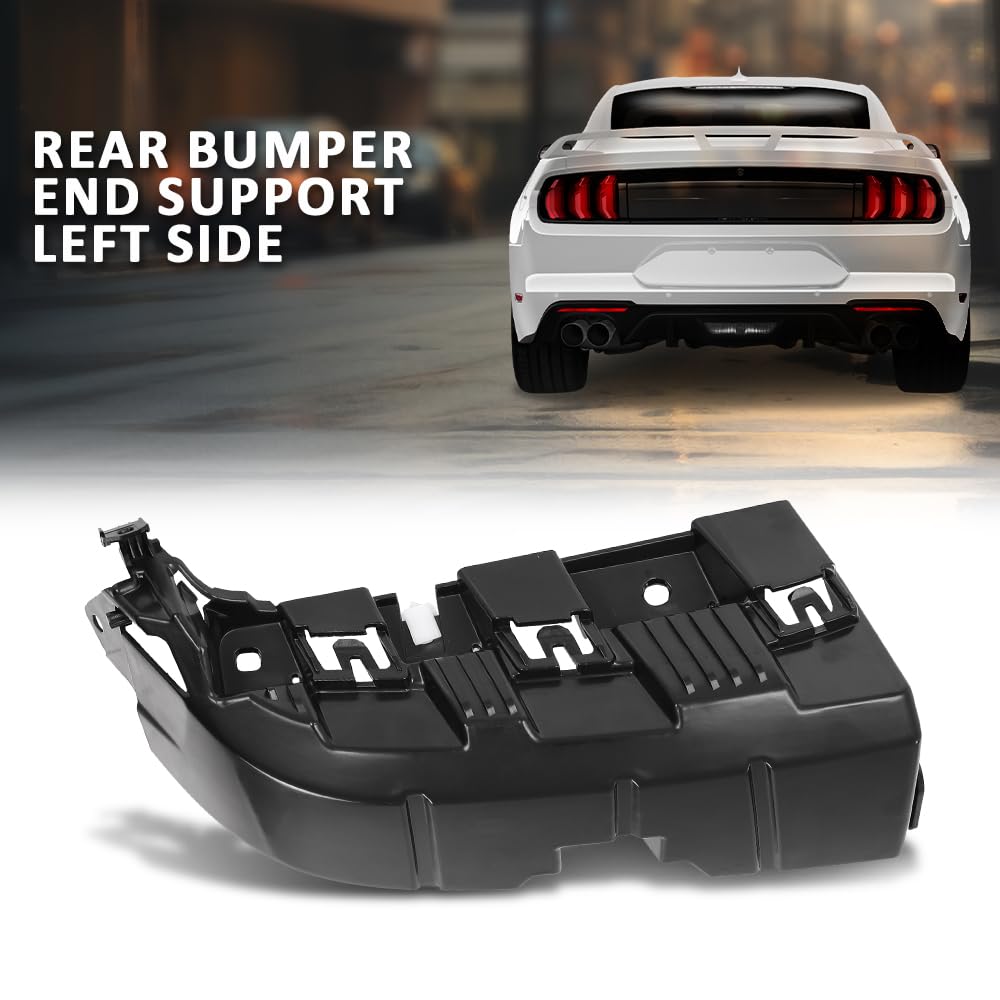 G-PLUS Bumper End Support Left Compatible with Ford Mustang 2018-2023 JR3Z17E855A, JR3Z-17E855-A Black