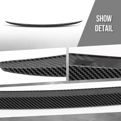 G-PLUS Rear Trunk Spoiler Wing Compatible with BMW E92 3 Series Coupe Models 2007 2008 2009 2010 2012 2013(Including M3 E92), Not Fit E93 Models Rear Trunk Spoiler Carbon Fiber Black