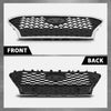 G-PLUS Front Bumper Grille Chrome Trim Compatible with Hyundai Kona Hatchback 2018-2021 86350J9100